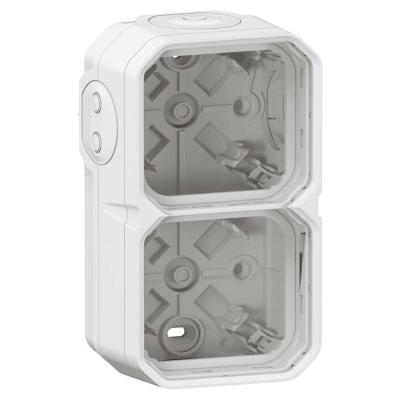  BOITIER 2P H/V BLANC 