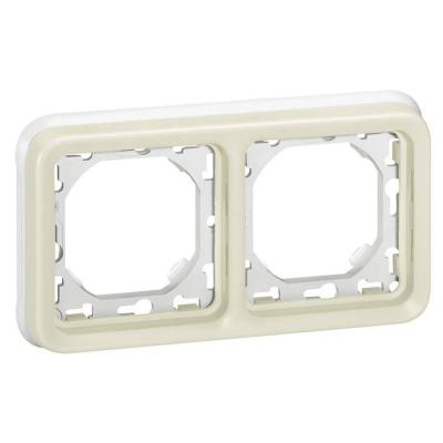  PLAQUE + SUPPORT 2PH BLANC   ! 
