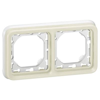  PLAQUE + SUPPORT 2PH BLANC   ! 
