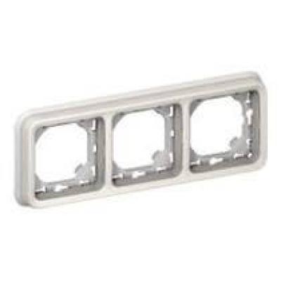  PLAQUE + SUPPORT 3PH BLANC   ! 
