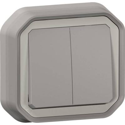  CDE DOUBLE 10AX GRIS ENCASTRE 