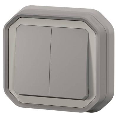  CDE DOUBLE 10AX GRIS ENCASTRE 