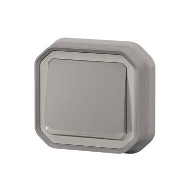  POUSSOIR NO LUM GRIS ENCASTRE 