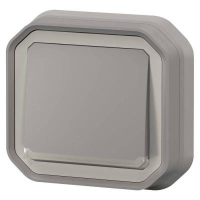  POUSSOIR NO LUM GRIS ENCASTRE 