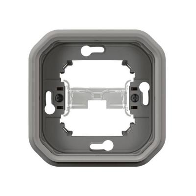  SUPPORT ENCASTRE 1 POSTE GRIS 