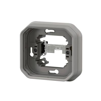  SUPPORT ENCASTRE 1 POSTE GRIS 