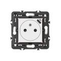  PRISE 2P+T FR USB C BL + SUP 