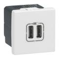  CHARG 2M 2USB A+A 3A 15W BL  ! 