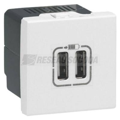  CHARG 2M 2USB A+A 3A 15W BL  ! 