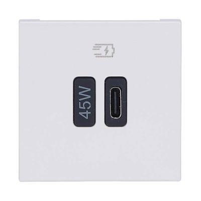  CHARG 2MOD USB C 45W PD BLANC 