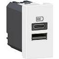  CHARG 1M 2USB A+C 15W BL 