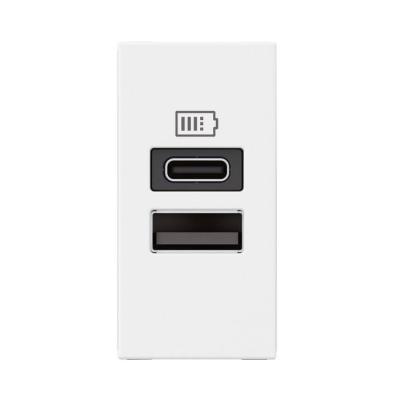  CHARG 1M 2USB A+C 15W BL 