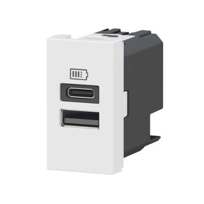  CHARG 1M 2USB A+C 15W BL 