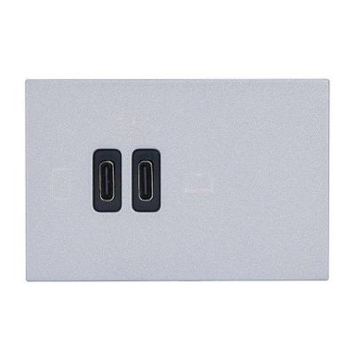 CHARG 3MOD USB C+C 63W ALU 