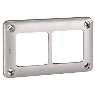  PLAQUE 2 POSTES H/V ENTRAXE 71 