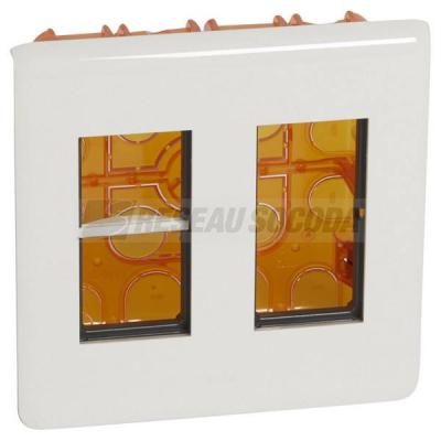  POSTE ENCASTRE 2X4 MODULES BLC 