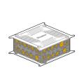  PAVILLON CARREE 200X200X80MM 