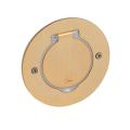  PLATINE SOL RONDE DORE BROSSE 