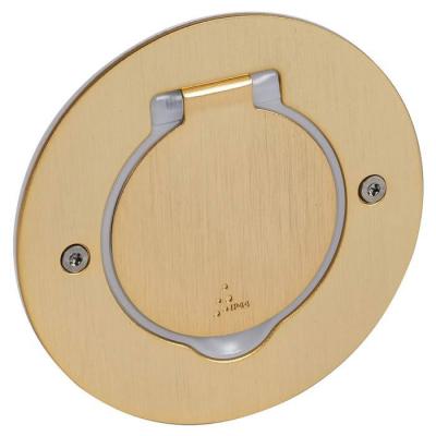  PLATINE SOL RONDE DORE BROSSE 