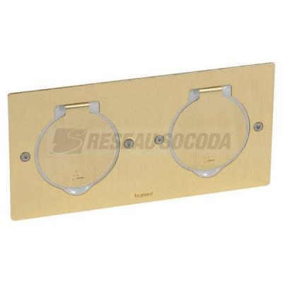  PLATINE SOL RECT. DORE BROSSE 