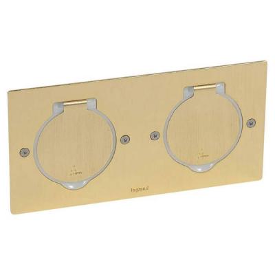  PLATINE SOL RECT. DORE BROSSE 