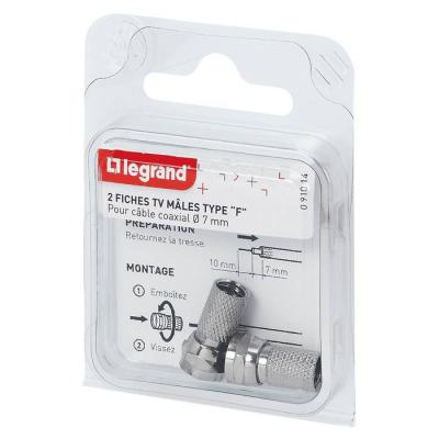  FICHE TV ''F''D.7MM X2 A VIS 