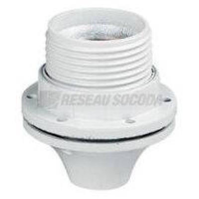  DOUILLE PLAST.E27 AVEC BAGUE 