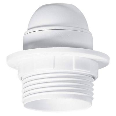  DOUILLE PLAST.E27 AVEC BAGUE 