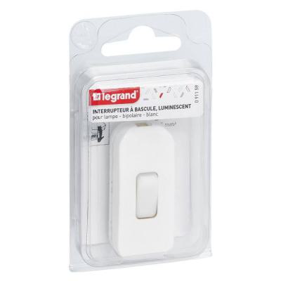  INTER BIP 2A 250V BLANC LUM. 