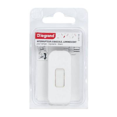  INTER BIP 2A 250V BLANC LUM. 