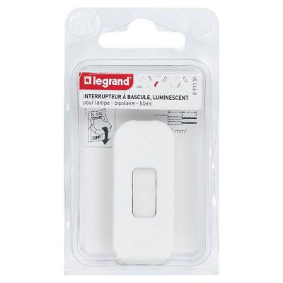  INTER BIP 2A 250V BLANC LUM. 