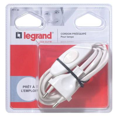  CORDON PRE-EQUIPE P/LAMPE BLC 