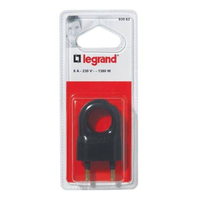  FICHE 2P 6A ANNEAU PLAST NOIR 
