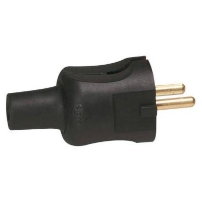  FICHE 2P 16A CAOUT. SD NOIR 