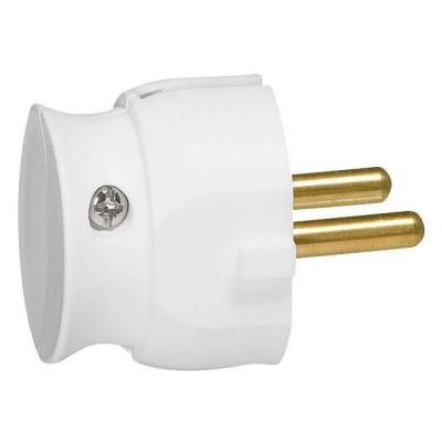  FICHE 2P 16A EXTRA PLAT BLANC 