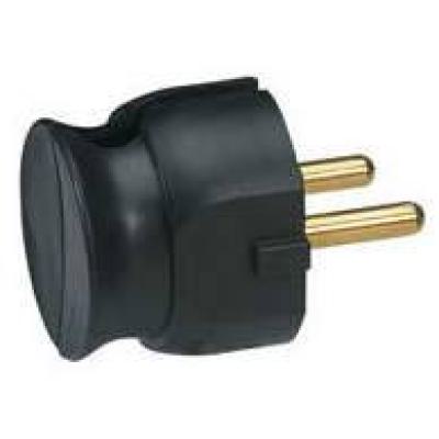  FICHE 2P 16A EXTRA PLAT NOIR 