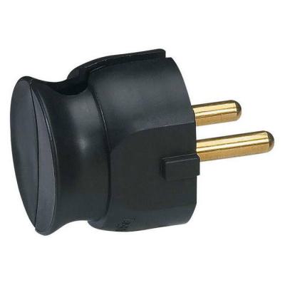  FICHE 2P 16A EXTRA PLAT NOIR 