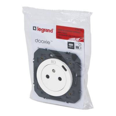  2P+T/1XUSB C 1P BLANC COMPO 