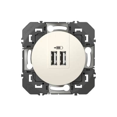  2USB CHARG A+A 3A 15W WH     ! 