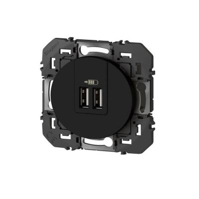  2USB CHARG A+A 3A  BLACK C.  ! 