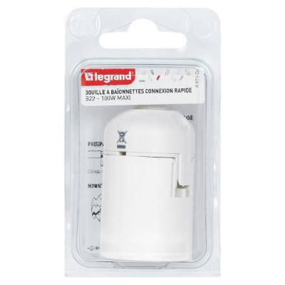  DOUILLE B22 BLANC CONN.AUTO 