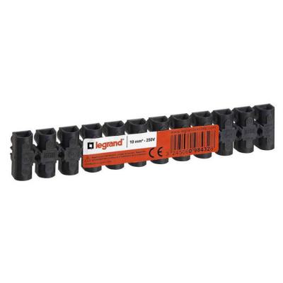  BORNE DE RAC.10MM2 NYLBLOC NOI 