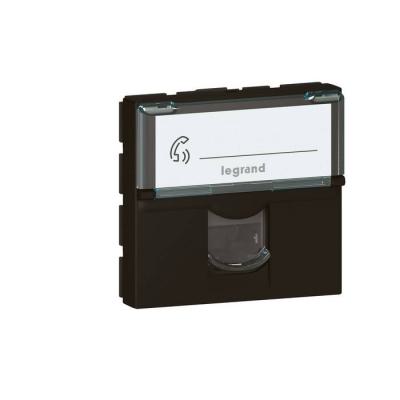  RJ45 CAT6FTP 2MOD COMPO NOIR 