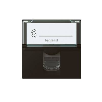  RJ45 CAT6STP 2MOD COMPO NOIR 