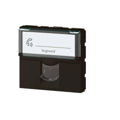  RJ45 CAT6STP 2MOD COMPO NOIR 