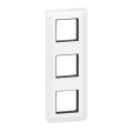  SUPPORT+PLAQUE 3X2MOD V BLANC 