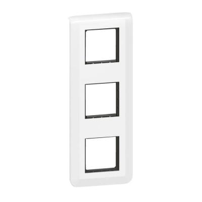  SUPPORT+PLAQUE 3X2MOD V BLANC 