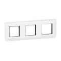  SUPPORT+PLAQUE 3X2MOD H BLANC 