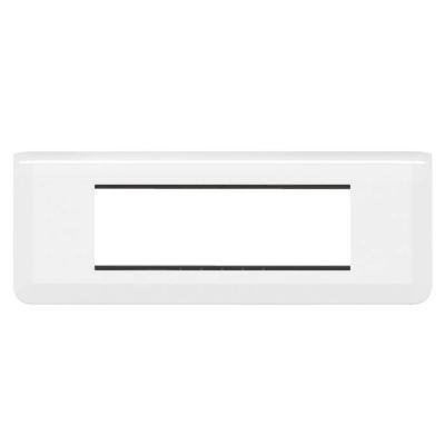  SUPPORT+PLAQUE 6 MOD H BLANC 