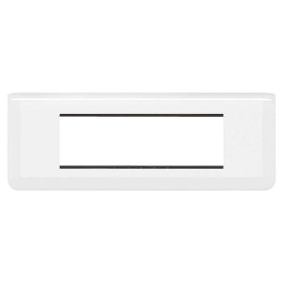  SUPPORT+PLAQUE 6 MOD H BLANC 